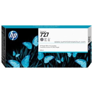 TINTA HP 727 F9J80A GRAY 300ML ORIGINAL