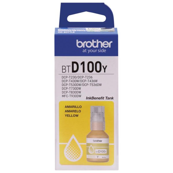 TINTA BROTHER BTD100Y YELLOW / AMARILLO DISPONIBLE PARA VENTA EN LIMA