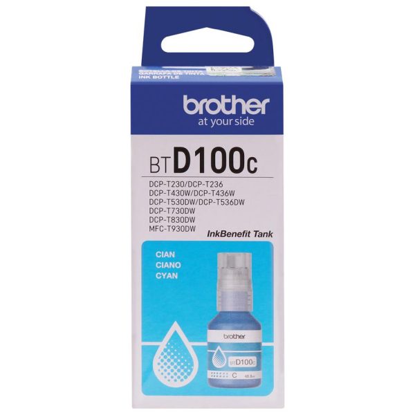 TINTA BROTHER BTD100C CYAN ORIGINAL PARA IMPRESORA BROTHER STOCK DISPONIBLE EN LIMA PERU