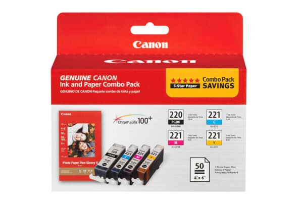Tinta Canon CLI-221 Negro 9ML 210Pag iP4600 MP540 - Imagen 3
