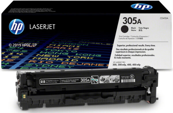 Tóner Hp 305A (CE410A) Negro 2,200 Pag LaserJet Color M351A - Imagen 2