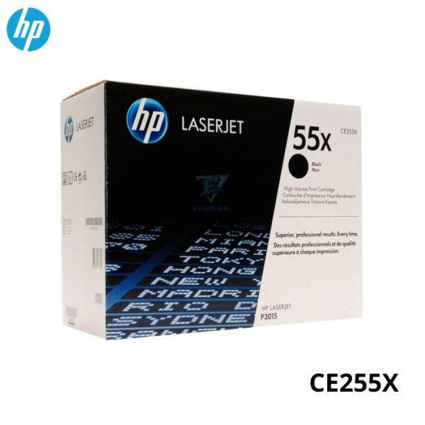 TONER HP 55X CE255X NEGRO L.J. P3011, P3015