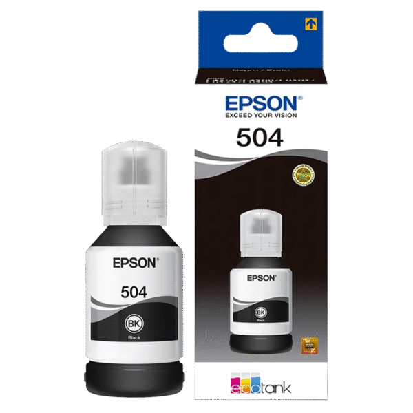 Botella de Tinta Epson T504 (T504120) Negro 127ml - Imagen 2