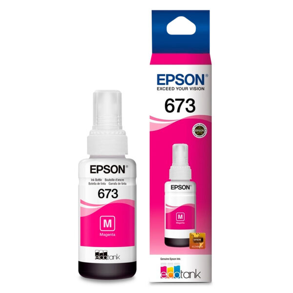 Botella de Tinta Epson T673 (T673320) Magenta 70ml - Imagen 2