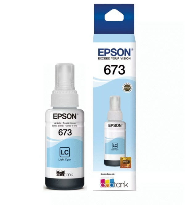 Botella de Tinta Epson T673 (T673520) Light Cyan 70ml - Imagen 2