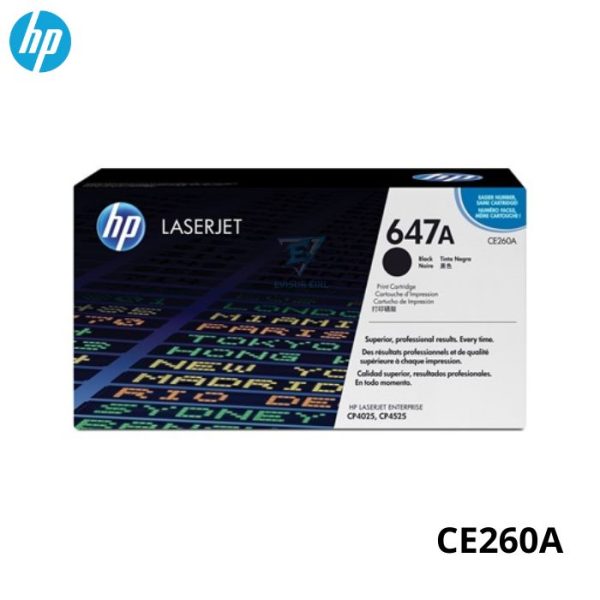 TONER HP 647A CODIGO CE260A PARA L.J. CP4525, CP4025