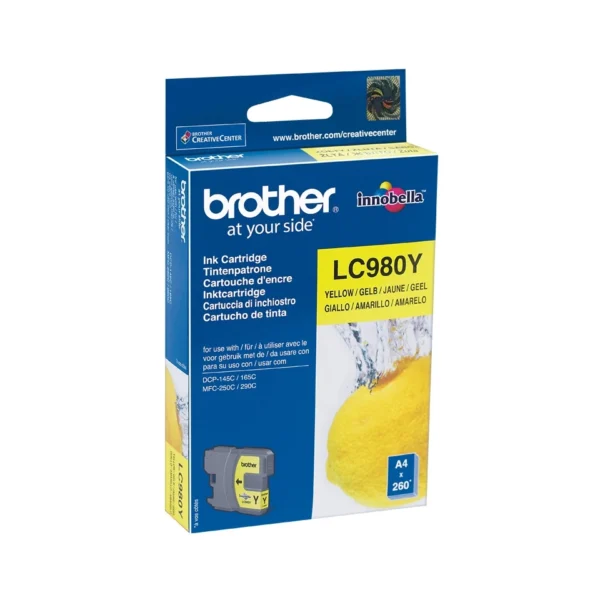 Tinta Brother LC-980Y Yellow 260 paginas - Imagen 3