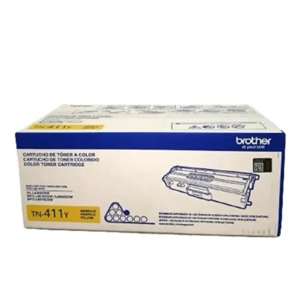 Toner Brother TN-411Y Yellow 1,800 paginas - Imagen 2