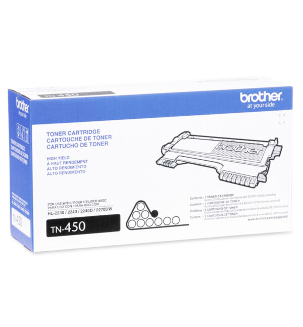 Toner Brother TN-450 – Negro 2,600 pag.