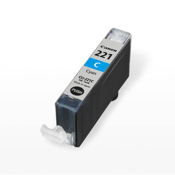 Tinta Canon CLI-221 Cyan 9ML 210Pag iP4600 MP540 - Imagen 2