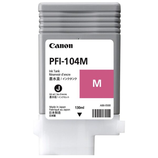 Tinta Canon PFI-104M Magenta 130ML iPF650 iPF755 - Imagen 3