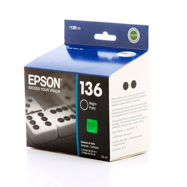 Tinta Epson T136126 (136) Negro 2,000 Pag - Imagen 3