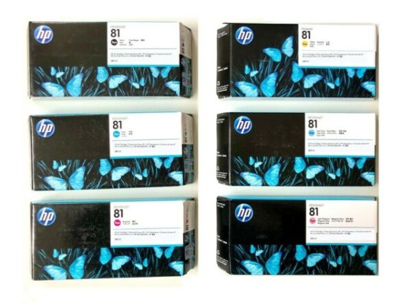 Tinta HP C4933A (81) Yellow 680ML DesignJet 5500 - Imagen 3