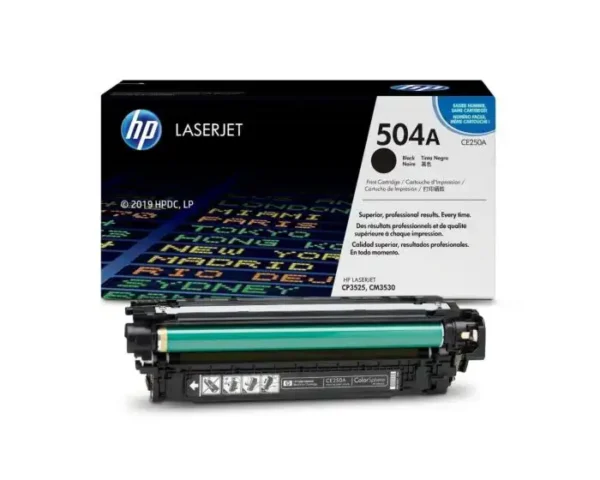 Toner Hp 504A (CE250A) Negro 5,000 Pag LaserJet Color CM3530 - Imagen 2
