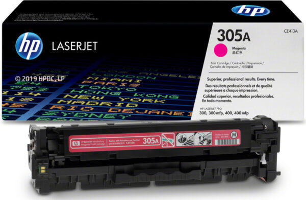 Tóner Hp 305A (CE413A) Magenta 2,600 Pag LaserJet Color M351A - Imagen 2