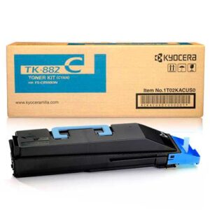 Tóner Kyocera TK-882C Cyan 18,000 Paginas 4-venta-de-toner-lima Tóner Kyocera TK-882C Cyan 18,000 Paginas