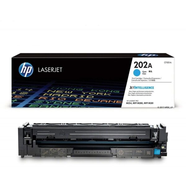 Toner hp LJ 202A (CF501A) cyan 1,300 Pag Color LaserJet Pro MFP M281fdw - Imagen 2