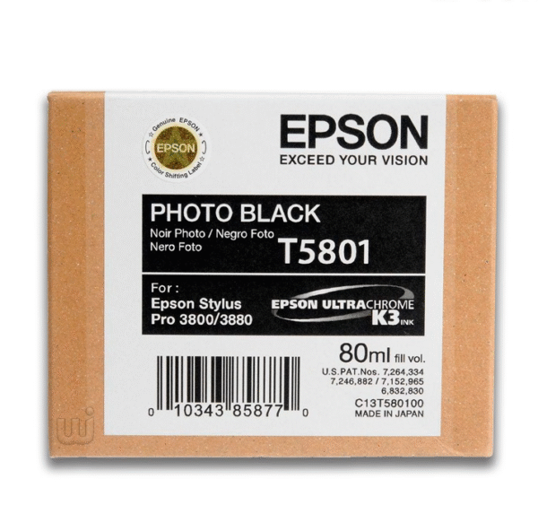 Tinta Epson T580100 Negro 80ML 720 Pag