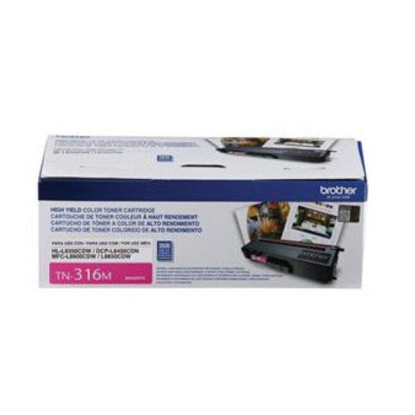 Toner Brother TN-316M magenta, Rendimiento 3,500pag. - Imagen 3