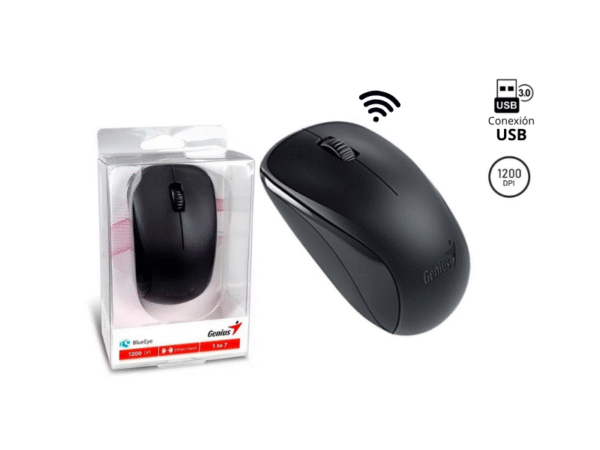 MOUSE GENIUS NX-7000 WIRELESS BLUEEYE  BLACK